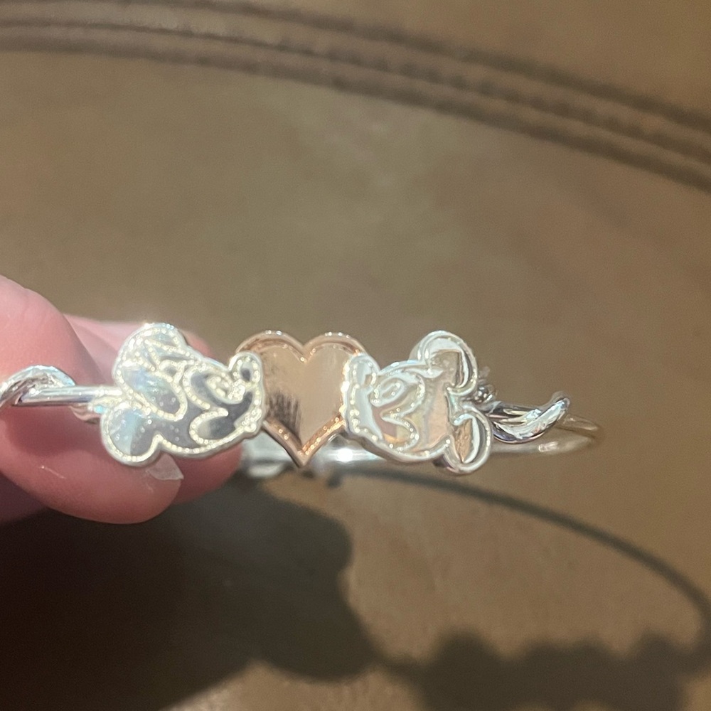 Kissing Mickey and Minnie silver Alex and Ano bracelet
